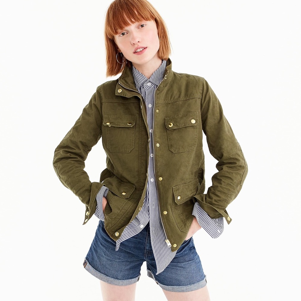 JCREW Petite Uncoated Downtown Field Jacket
